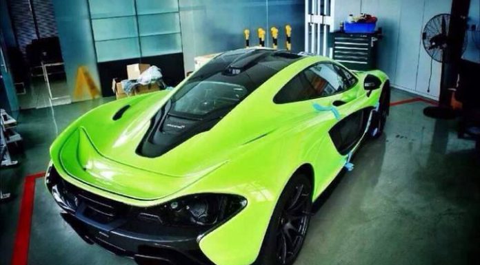 Bright Green McLaren P1 Delivered in China 