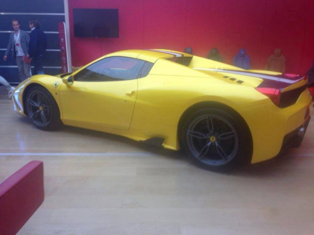 Yellow Ferrari 458 Speciale Spider Spotted Without Camo