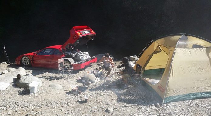 Paramount Fun: Camping with a Ferrari F40