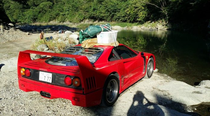 Paramount Fun: Camping with a Ferrari F40