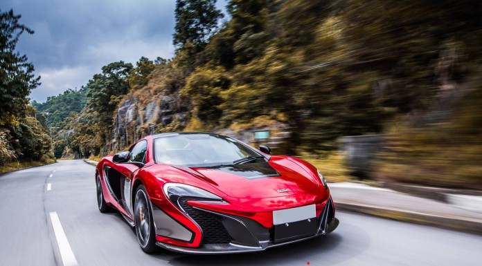 Red Chrome McLaren 650S Spider by Impressive Wrap Hong Kong 