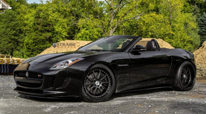 Metallic Black Jaguar F-Type V8 S with Strasse Wheels 