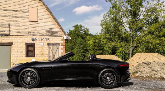 Metallic Black Jaguar F-Type V8 S with Strasse Wheels 