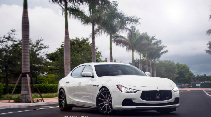 Stunning Bianco Maserati Ghibli S Q4 with Strasse Wheels