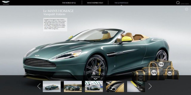 Q By Aston Martin Goes Online