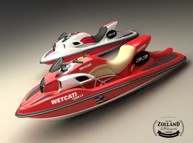 Ducati Style Jetski with Twin Ducati 1098 Engine