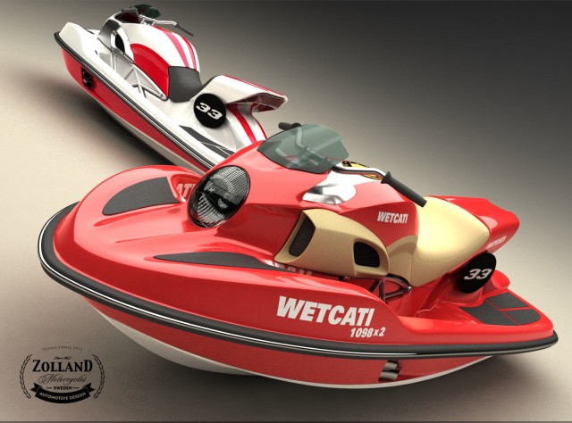 Ducati Style Jetski with Twin Ducati 1098 Engine