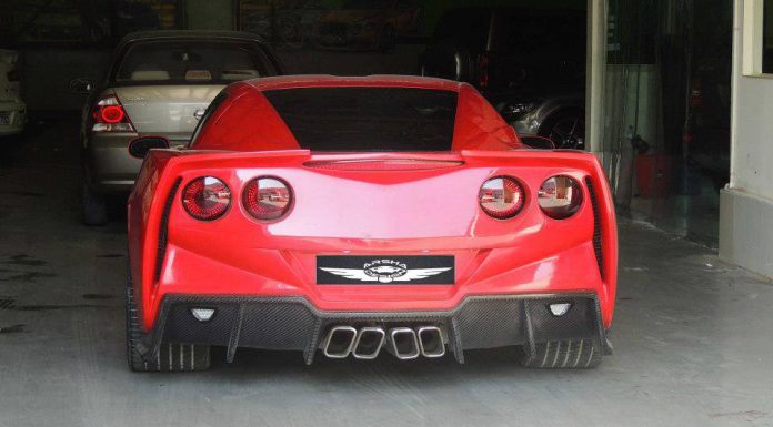 Overkill: Widebody Corvette C6 from Dubai