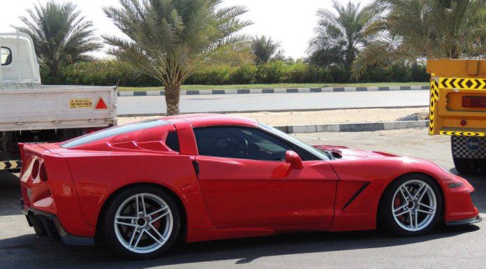 Overkill: Widebody Corvette C6 from Dubai