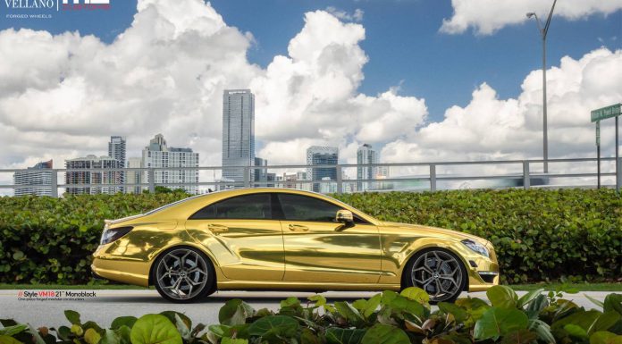 Gold Mercedes-Benz CLS63 AMG