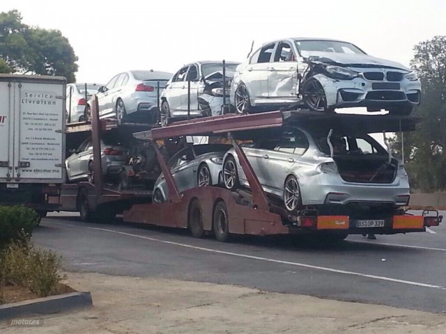 Damaged BMW F80 M3s From Mission Impossible 5 