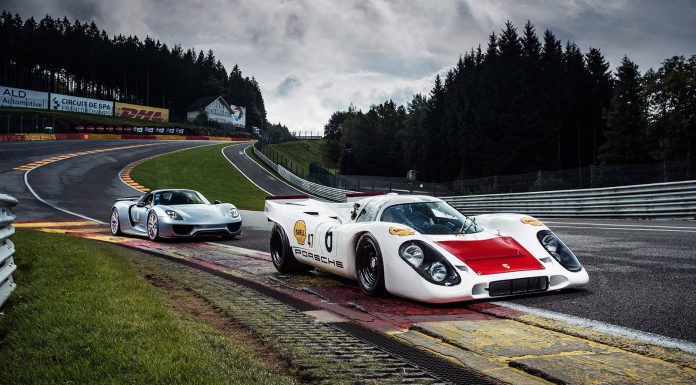 Photo of the Day: Porsche 917 and 918 Spyder at Eau Rouge