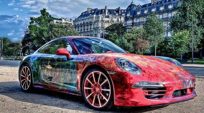 Porsche 911 Carrera Wrapped in Color Art