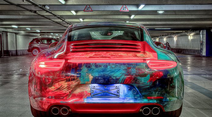 Porsche 911 Carrera Wrapped in Color Art