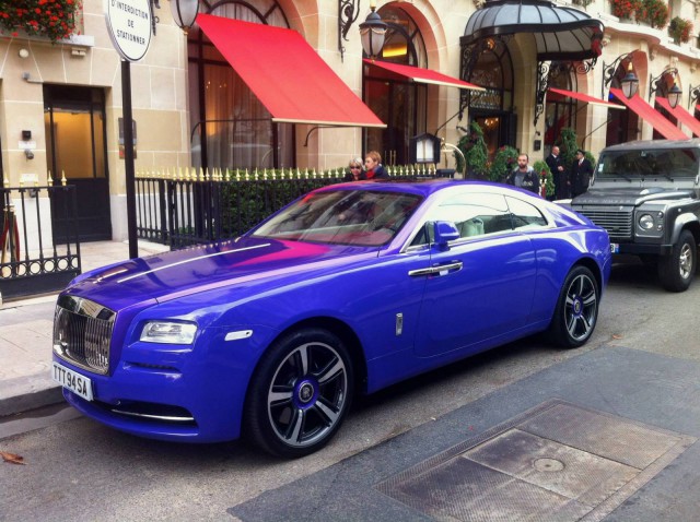 Purple Rolls-Royce Wraith Spotted in Paris 