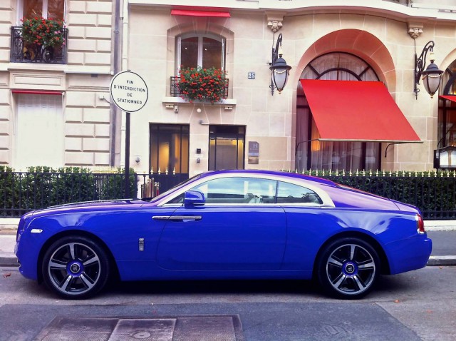 Purple Rolls-Royce Wraith Spotted in Paris 