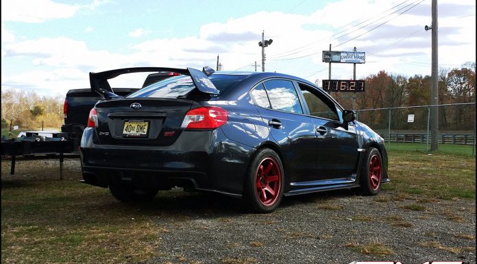 AMS Performance 2015 Subaru STI Runs 9.681 at 147.39MPH