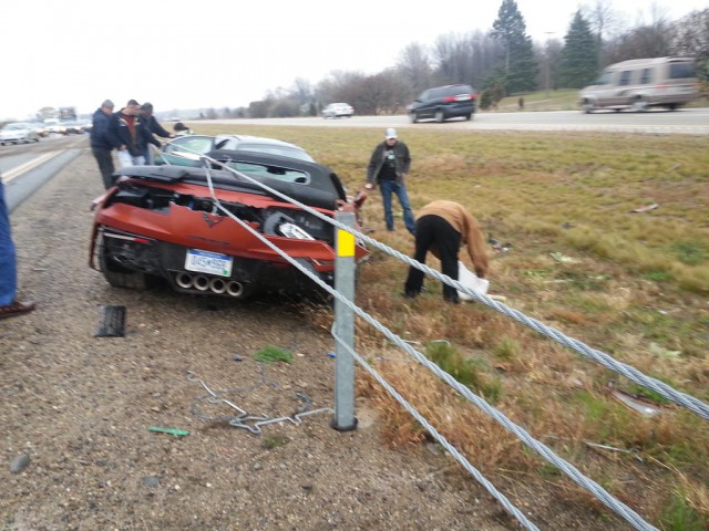 2015 Corvette Z06 Convertible Wrecked in Mississippi