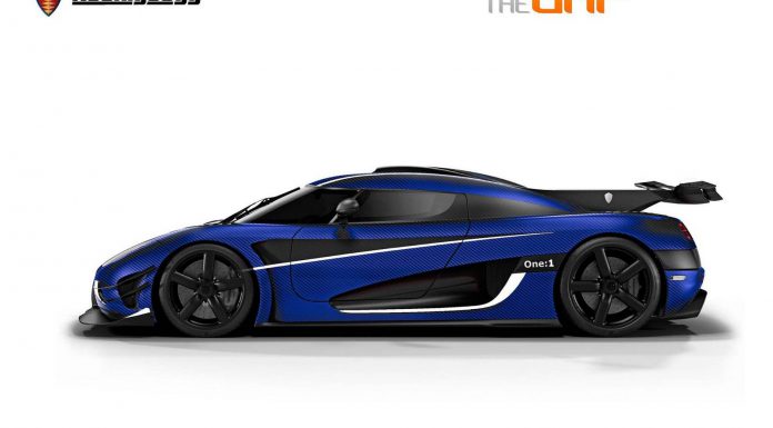 Render: Blue Carbon Koenigsegg One:1 by The BHP Project