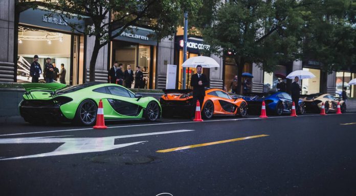 Four McLaren P1s Spotted in China 