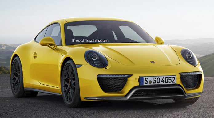 Facelifted Porsche 911