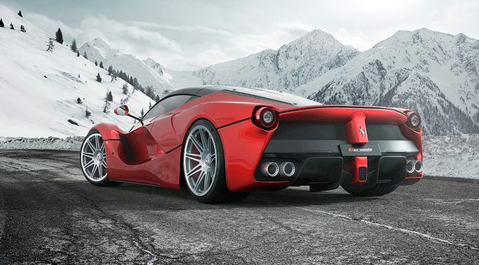 LaFerrari Rendered With Bold HRE Wheels