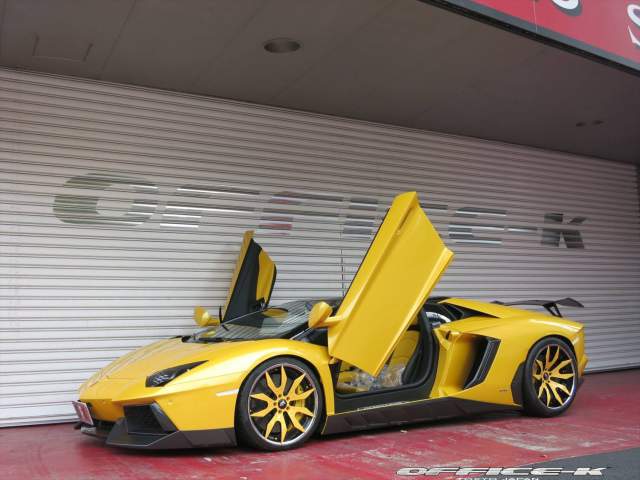 Yellow Novitec Torado Aventador 