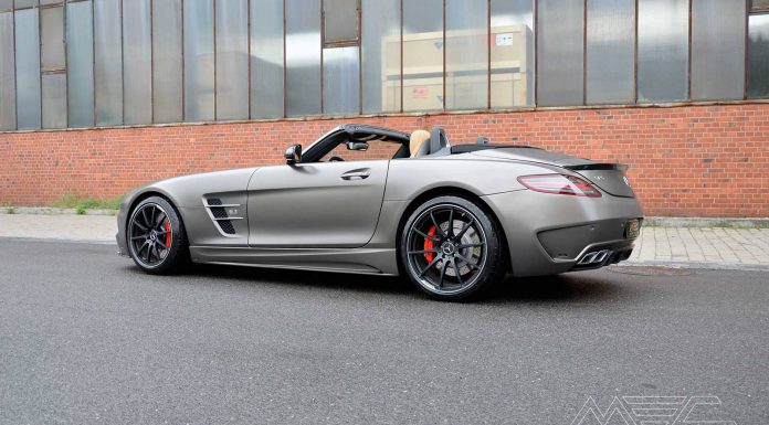 Monza Grey Matt Mercedes-Benz SLS AMG Roadster