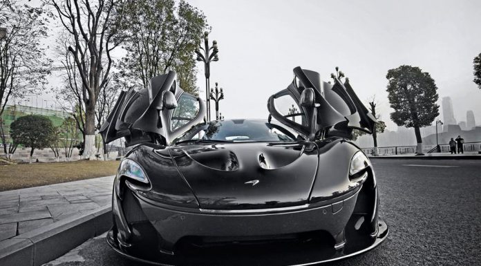 Stunning Black-on-Black McLaren P1 in China!