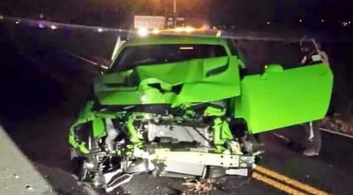 Dodge Challenger SRT Hellcat Crashes in Colorado