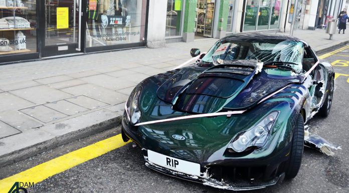 Toyota Prius Crashes into TVR Sagaris 