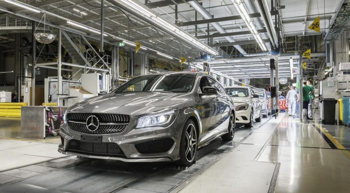 Mercedes-Benz CLA Shooting Brake Production