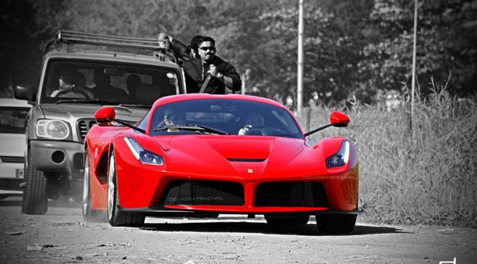 First LaFerrari in India Gets Celebrity-Like Attention!