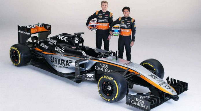 Force India Reveals New VMJ08 F1 Car in Mexico City 