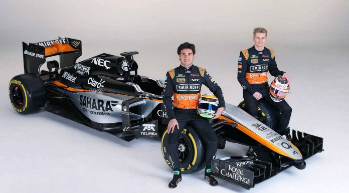 Force India Reveals New VMJ08 F1 Car in Mexico City 