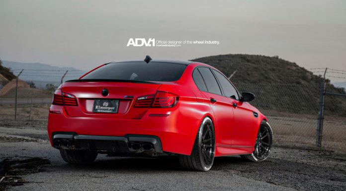 Satin Red BMW F10 M5 by R1 Motorsports 