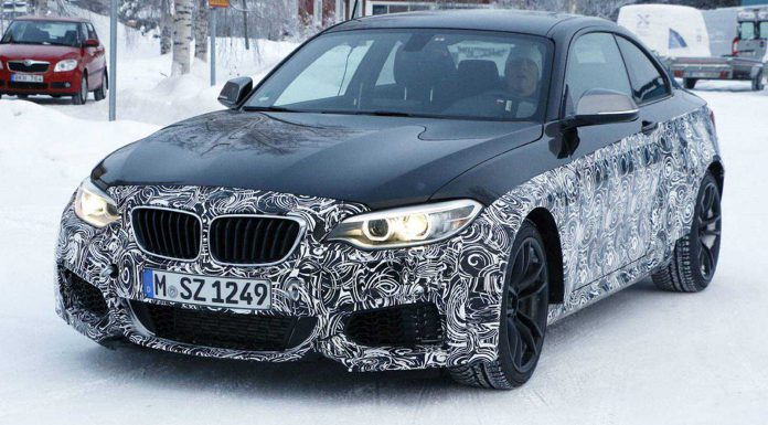 2016 BMW M2 Spied Testing at Snowy Nurburgring 