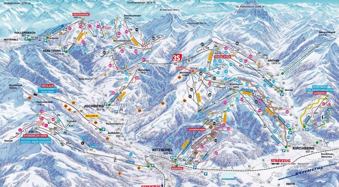 Kitzbuhel Piste Plan Map