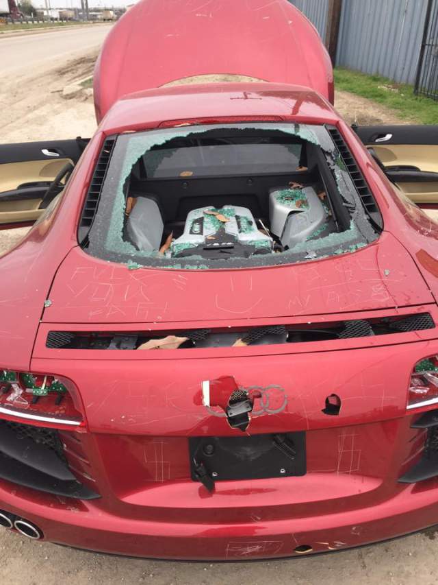 Angry Wife Smashes Husband's Audi R8