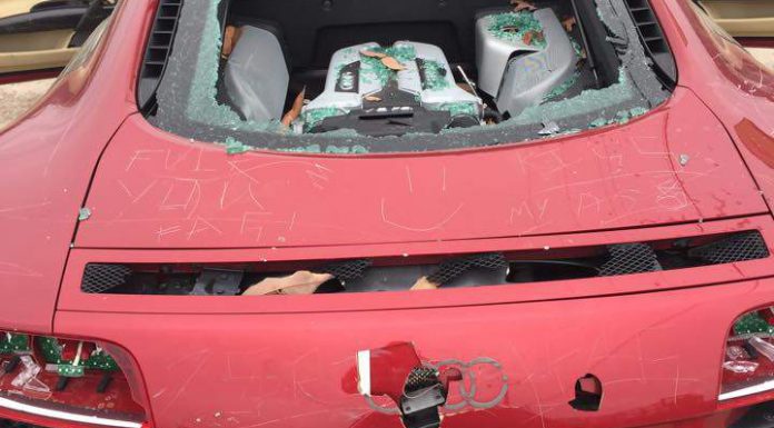 Wife Destroys Unfaithful Husband's Audi R8
