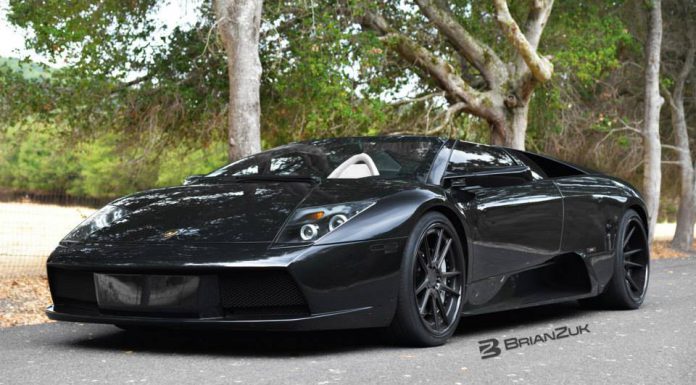 Black-on-Black Lamborghini Murcielago with ADV.1 Wheels