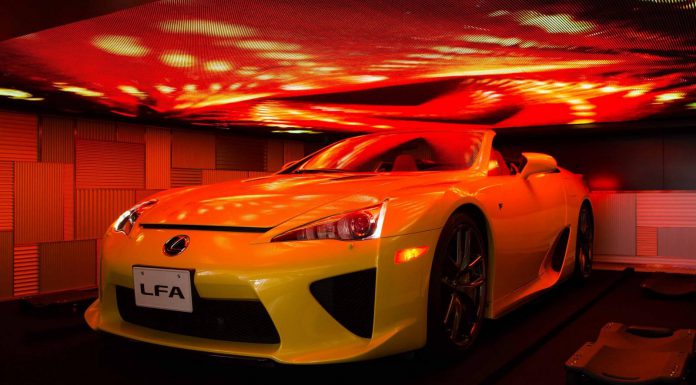 Mysterious Lexus LFA Roadster at Media Ambition Tokyo 2015