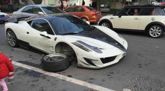 Mansory Ferrari 458 Siracusa Crashes in China