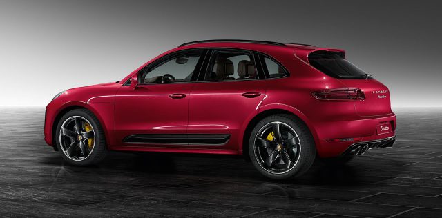 Metallic Red Porsche Macan Turbo by Porsche Exclusive 