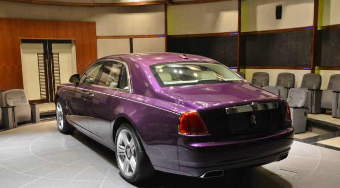 Purple Silk Metallic Rolls-Royce Ghost Series II in Abu Dhabi