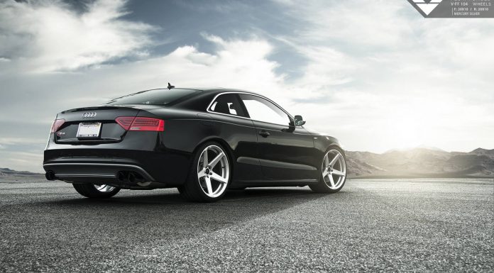 Audi S5 Shines on New Mercury Silver Vorsteiner Wheels 