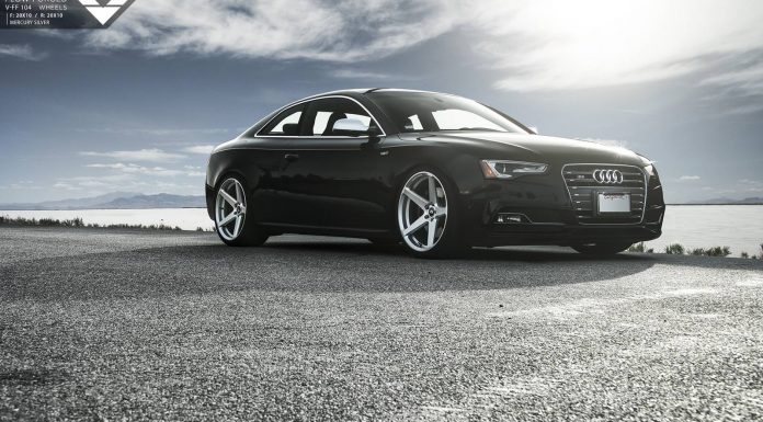 Audi S5 Shines on New Mercury Silver Vorsteiner Wheels 