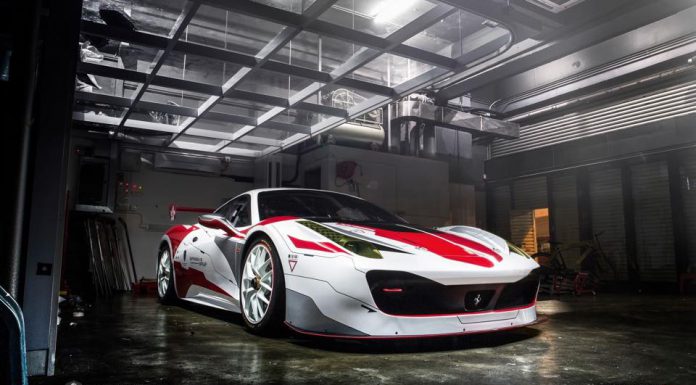 Custom Wrapped Ferrari 458 Challenge in Hong Kong 