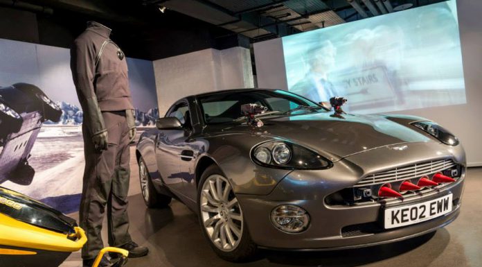 James Bond Aston Martin Cars Displayed on London Streets