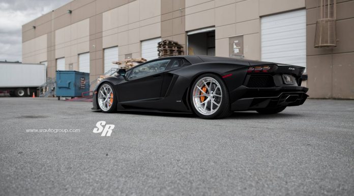 Matte Black Lamborghini Aventador Lowered on PUR Wheels